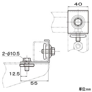 ネグロス電工 【販売終了】ダクター止め金具 《ワールドダクター&#174;》 D1タイプ 溶融亜鉛めっき仕上 ダクター止め金具 《ワールドダクター&#174;》 D1タイプ 溶融亜鉛めっき仕上 Z-UD1BK 画像3