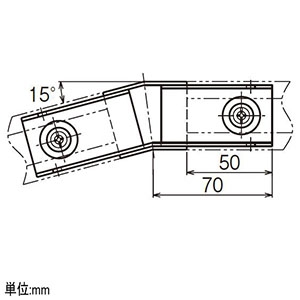 ネグロス電工 【販売終了】【受注生産品】エルボ 《レースウェイ》 水平角度付 15°30型 DP1タイプ 塗装 【受注生産品】エルボ 《レースウェイ》 水平角度付 15°30型 DP1タイプ 塗装 P-DL115 画像2