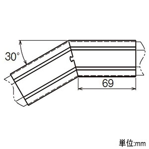 ネグロス電工 【販売終了】【受注生産品】カバー 《レースウェイ》 30°水平角度付用 30・45型 DP1・2タイプ兼用 塗装 【受注生産品】カバー 《レースウェイ》 30°水平角度付用 30・45型 DP1・2タイプ兼用 塗装 P-DL130FN 画像2