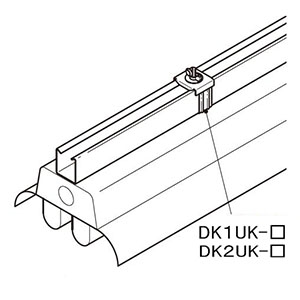ネグロス電工 【販売終了】器具取付金具用補助金具 《レースウェイ》 開口上向き用 30・45型 DP1・2兼用 高耐食性めっき鋼板 器具取付金具用補助金具 《レースウェイ》 開口上向き用 30・45型 DP1・2兼用 高耐食性めっき鋼板 SD-DK1UKB 画像2