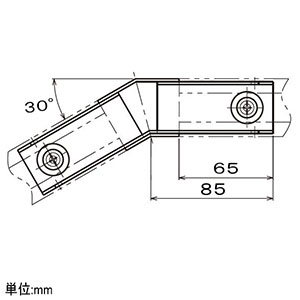 ネグロス電工 【販売終了】【受注生産品】エルボ 《サスウェイ&#174;》 30°水平角度付 45型 【受注生産品】エルボ 《サスウェイ&#174;》 30°水平角度付 45型 S-DL230 画像2