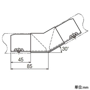 ネグロス電工 【販売終了】【受注生産品】エルボ 《サスウェイ&#174;》 30°立面角度付 45型 【受注生産品】エルボ 《サスウェイ&#174;》 30°立面角度付 45型 S-DI-230 画像2