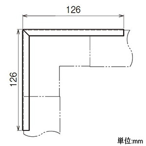 ネグロス電工 【販売終了】カバー 《サスウェイ&#174;》 立面外曲り用 45型 カバー 《サスウェイ&#174;》 立面外曲り用 45型 S-DO-1F 画像2