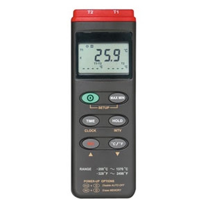 マザーツール デジタル温度計 2点式 データロガ機能搭載 測定範囲-200〜1370℃ デジタル温度計 2点式 データロガ機能搭載 測定範囲-200〜1370℃ MT-306