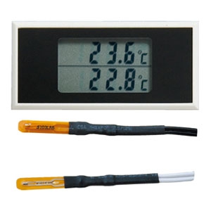 マザーツール デュアル表示温度モジュール 温度モニター用 サーミスタ式 測定範囲0〜90℃ デュアル表示温度モジュール 温度モニター用 サーミスタ式 測定範囲0〜90℃ MT-145