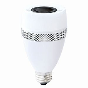 アイリスオーヤマ 【販売終了】LED電球 スピーカー付 Bluetooth方式 一般電球40形相当 広配光タイプ 電球色 E26口金 LDF11L-G-4S