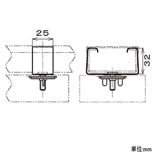 ネグロス電工 【販売終了】開口上向き用器具取付金具 《ダクト》 DP3タイプ M6 開口上向き用器具取付金具 《ダクト》 DP3タイプ M6 DK3UK-6 画像2