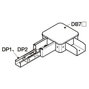 ネグロス電工 【販売終了】ボックス用異径継ぎ金具 《ダクト》 下面合わせ DP1-DP7 電気亜鉛めっき 銀 ボックス用異径継ぎ金具 《ダクト》 下面合わせ DP1-DP7 電気亜鉛めっき 銀 DBG7R1D 画像2