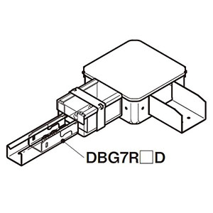 ネグロス電工 【販売終了】カバー 《ダクト》 下面合わせ用 DGB7R1D用 カバー 《ダクト》 下面合わせ用 DGB7R1D用 DG7R1DFN 画像2