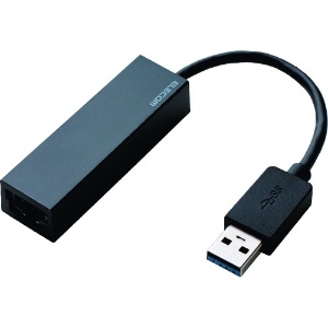 ELECOM 【生産完了品】有線LANアダプター ギガビット対応 USB3.0 Type-A ケーブル長9cm ブラック EDC-GUA3-B