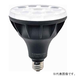 ニッケンハードウエア LED電球 《ViewLamp》 バラストレス水銀ランプ160W形 縦型看板用 狭角40° 電球色 E26口金 アイボリー VLE26NR-W