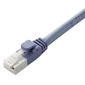 ELECOM LANケーブル スタンダードタイプ CAT6対応 ヨリ線 ツメ折れ防止タイプ 長さ1m ブルー LD-GPT/BU10