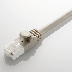 ELECOM LANケーブル スタンダードタイプ CAT6対応 ヨリ線 ツメ折れ防止タイプ 環境配慮パッケージ 長さ3m ライトグレー LD-GPT/LG3/RS