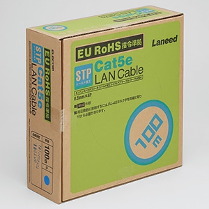 ELECOM LANケーブル ケーブルのみ CAT5E対応 シールド付 環境配慮パッケージ 長さ100m LANケーブル ケーブルのみ CAT5E対応 シールド付 環境配慮パッケージ 長さ100m LD-CTS100/RS