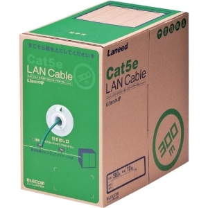 ELECOM LANケーブル ケーブルのみ CAT5E対応 レングスマーク付 環境配慮パッケージ 長さ300m ダークグリーン LANケーブル ケーブルのみ CAT5E対応 レングスマーク付 環境配慮パッケージ 長さ300m ダークグリーン LD-CT2/DG300/RS