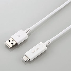 ELECOM 【生産完了品】USB2.0ケーブル 温度検知機能付 Standard-A/Type-C 2重シールドタイプ φ3.5mm 長さ1.2m ホワイト USB2.0ケーブル 温度検知機能付 Standard-A/Type-C 2重シールドタイプ φ3.5mm 長さ1.2m ホワイト MPA-AC12SNWH