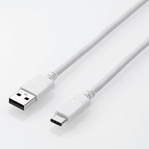 ELECOM USB2.0ケーブル 温度検知機能付 Standard-A/Type-C 2重シールドタイプ 長さ2.0m ホワイト USB2.0ケーブル 温度検知機能付 Standard-A/Type-C 2重シールドタイプ 長さ2.0m ホワイト MPA-AC20NWH