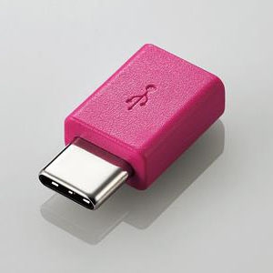 ELECOM USB2.0変換アダプタ Type-C/micro-B ピンク USB2.0変換アダプタ Type-C/micro-B ピンク MPA-MBFCMADNPN