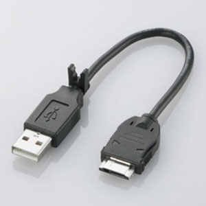 ELECOM データ転送・充電USBケーブル 携帯電話用 Type-A FOMA・SoftBank対応 長さ0.2m MPA-BTCFUSB/BK