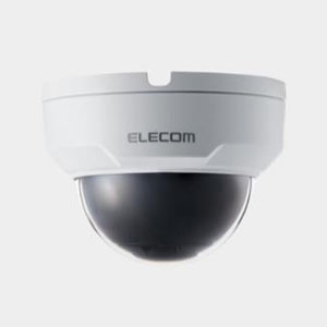 ELECOM 【生産完了品】ネットワークカメラ ドーム型 防水タイプ 固定焦点2.8mm PoE受電機能搭載 ネットワークカメラ ドーム型 防水タイプ 固定焦点2.8mm PoE受電機能搭載 SCB-ED2M01