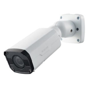ELECOM 【生産完了品】ネットワークカメラ バレット型 防水タイプ 電動可変焦点2.8〜12mm PoE受電機能搭載 SCB-EB2M02