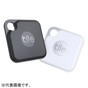 タイル(TILE) 【生産完了品】Tile Pro(2020) 電池交換版 防滴タイプ 2個パック ホワイト・ブラック×1 RT-20002-AP