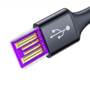 電材堂 【販売終了】USBケーブル USB-Type-C 急速充電対応 長さ0.5m ブラック USBケーブル USB-Type-C用 急速充電対応 長さ0.5m ブラック DCATGH-F01 画像5