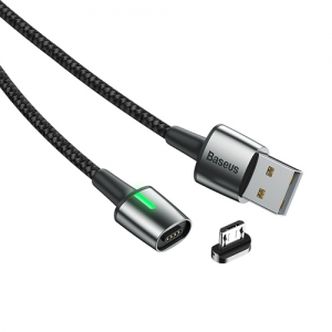 電材堂 【販売終了】マグネットケーブル USB-Micro 長さ1m ブラック DCAMXC-A01