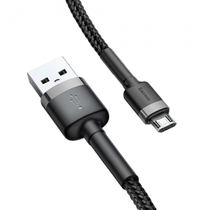 電材堂 【販売終了】USBケーブル USB-Micro 長さ0.5m グレー+ブラック USBケーブル USB-Micro 長さ0.5m グレー+ブラック DCAMKLF-AG1 画像4