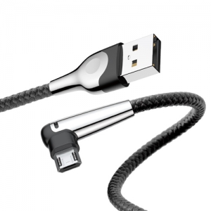 電材堂 【販売終了】USBケーブル USB-Micro L形 長さ1m ブラック USBケーブル USB-Micro L形 長さ1m ブラック DCAMMVP-E01 画像3