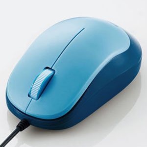 ELECOM 有線マウス BlueLED方式 Mサイズ 3ボタン ブルー 有線マウス BlueLED方式 Mサイズ 3ボタン ブルー M-Y8UBBU