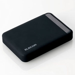 ELECOM ポータブルハードディスク 《e:DISK シリーズ》 ハードウェア暗号化モデル USB3.0対応 1TB ELP-EEN010UBK