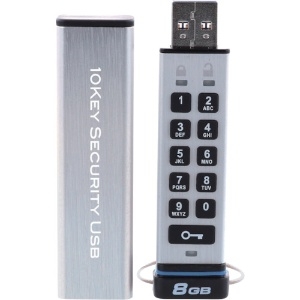 ELECOM セキュリティUSBメモリ 《10Key Security USB》 USB3.0対応 8GB セキュリティUSBメモリ 《10Key Security USB》 USB3.0対応 8GB HUD-PUTK308GA1 画像2