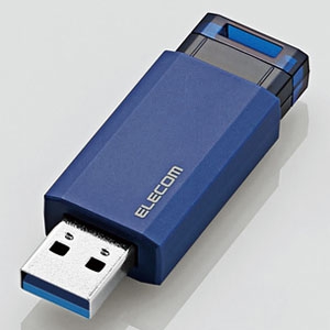 ELECOM ノック式USBメモリ USB3.1(Gen1)対応 32GB ブルー ノック式USBメモリ USB3.1(Gen1)対応 32GB ブルー MF-PKU3032GBU