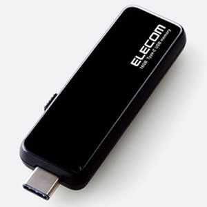 ELECOM 【生産完了品】スライド式USBメモリ USB A・Type-Cコネクタ搭載 USB3.1(Gen1)対応 64GB スライド式USBメモリ USB A・Type-Cコネクタ搭載 USB3.1(Gen1)対応 64GB MF-CCU3164GBK