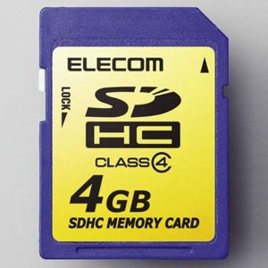 ELECOM SDHCメモリカード 4GB MF-FSDH04G