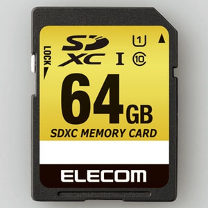 ELECOM 【生産完了品】車載用SDXCメモリカード 64GB 車載用SDXCメモリカード 64GB MF-CASD064GU11A