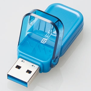 ELECOM フリップキャップ式USBメモリ USB3.1(Gen1)対応 16GB ブルー フリップキャップ式USBメモリ USB3.1(Gen1)対応 16GB ブルー MF-FCU3016GBU