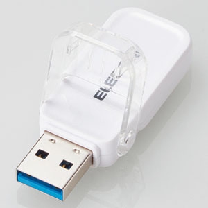 ELECOM 【生産完了品】フリップキャップ式USBメモリ USB3.1(Gen1)対応 16GB ホワイト MF-FCU3016GWH