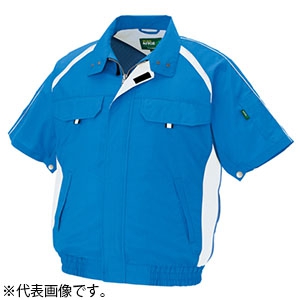 アイトス 空調服&trade; 《エコワーカーモデル》 半袖ブルゾンタイプ Sサイズ シルバーグレー AZ_1798_003_S