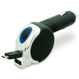 多摩電子工業 カーチャージャー microUSBケーブル一体型 リールタイプ 最大合計2.4A USB1ポート付 カーチャージャー microUSBケーブル一体型 リールタイプ 最大合計2.4A USB1ポート付 TKC49SUK