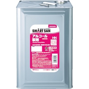 サラヤ アルコール製剤 《SMART SAN アルペットHN》 原液タイプ 内容量17L アルコール製剤 《SMART SAN アルペットHN》 原液タイプ 内容量17L 40015