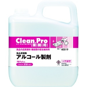 サラヤ アルコール製剤 《Clean.Pro アルペットHS》 業務用 原液タイプ 内容量5L 40019
