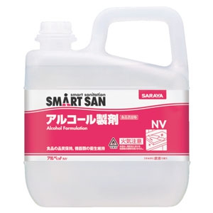 サラヤ 【生産完了品】アルコール製剤《SMARTSANアルペットNV》原液使用内容量5L 40022