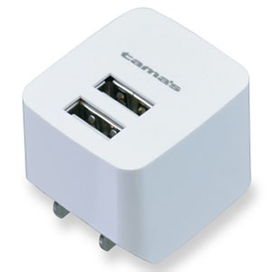 多摩電子工業 AC充電器 USB2ポート 最適充電機能搭載 最大合計2.4A AC充電器 USB2ポート 最適充電機能搭載 最大合計2.4A TA77UW
