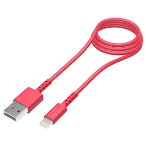多摩電子工業 【生産完了品】USBケーブル USB⇔Lightning 1.0m レッド USBケーブル USB⇔Lightning 1.0m レッド TH111L10R