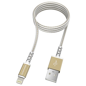 多摩電子工業 【生産完了品】USBケーブル USB⇔Lightning 1.0m ゴールド TH112L10D