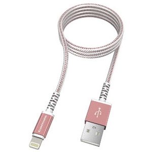 多摩電子工業 【生産完了品】USBケーブル USB⇔Lightning 1.0m ピンク TH112L10P