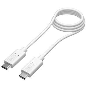 多摩電子工業 【生産完了品】USBケーブルTyp-CPD対応2.2mホワイト USBケーブル Type-C PD対応 2.2m ホワイト TH28CC22W