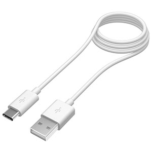 多摩電子工業 USBケーブル USB⇔Type-C 2.2m ホワイト USBケーブル USB⇔Type-C 2.2m ホワイト TH30CA22W
